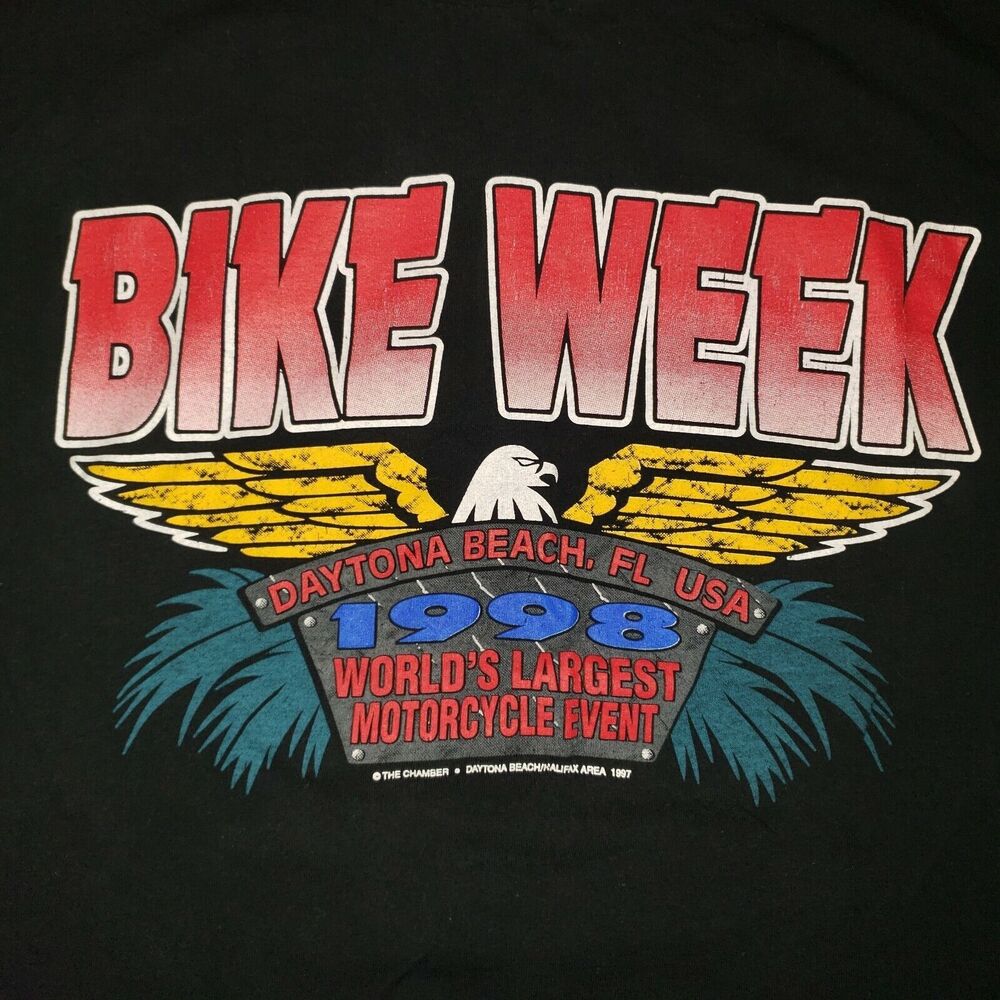 VTG 1998 Daytona Beach Bike Week Eagle SS TShirt Size XL Motorcycles Biker Anvil